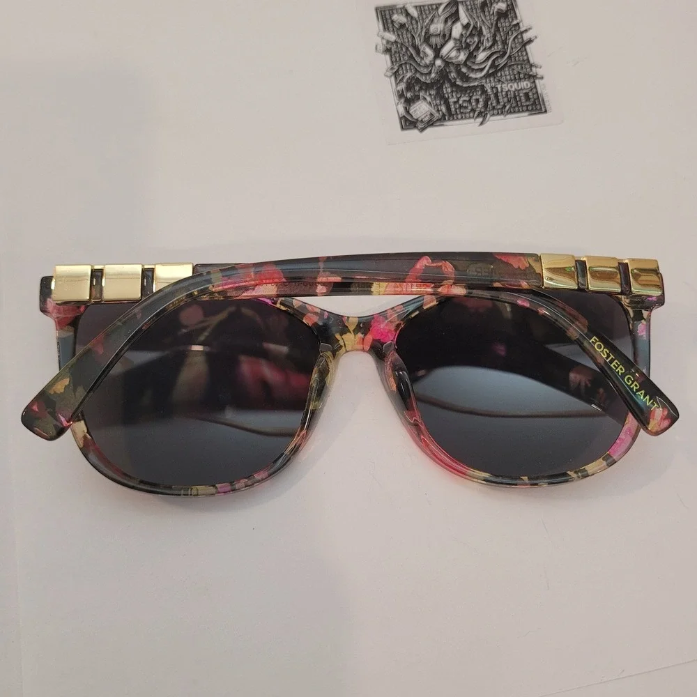 Foster Grant Sunglasses Women Floral Polarized Cat Eye 20034FGX019 POL - Picture 5 of 12